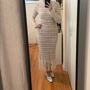 Bohemian knit l/s dress by House of sunny